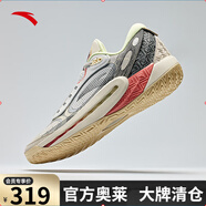 安踏（ANTA）狂潮6丨外場(chǎng)實(shí)戰防滑耐磨低幫運動(dòng)籃球鞋男減震回彈包裹 安踏白/泥沙灰/基礎黑-1 39 (245mm)