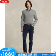 Polo Ralph Lauren男士Varick修身直筒牛津斜紋棉布褲舒適棉質(zhì)長(cháng)褲通勤褲15885845 Aviator Navy 34 x34