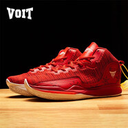 沃特（VOIT）斷碼籃球鞋男撿漏鞋夏季透氣水泥地實(shí)戰 8891中國紅 44