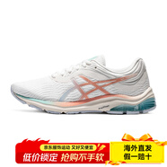 asicsGEL-PULSE11女子跑步鞋輕量回彈減震透氣運動(dòng)鞋 白色/粉色 35.5