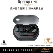 ROBERILLINE2026新款德國高端藍牙耳機掛耳式男士超長(cháng)續航單耳降噪高音質(zhì)一拖二女久戴不痛高音質(zhì)音樂(lè )開(kāi)車(chē) 雙重降噪版-高端黑+充電倉