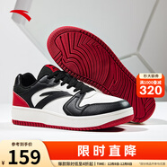 安踏元年2男鞋板鞋冬季高幫透氣厚底增高休閑鞋潮流運動(dòng)鞋小白鞋子男 【元年低幫-經(jīng)典黑紅】象牙白/黑/大學(xué)紅-9 43