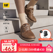 CAT卡特休閑皮鞋男士復古工裝輕戶(hù)外軟牛皮防滑通勤鞋P725212N3AMC29 淺褐 44