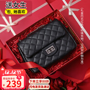 viney牛皮包包女包品牌鏈條包輕奢單肩斜挎包生日禮物高端送女友老婆