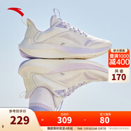 安踏（ANTA）【毒刺】安踏女鞋運動(dòng)鞋冬季跑步鞋子女慢跑鞋 象牙白/迷霧紫/淡紫灰-2 39 (女)