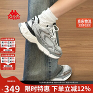 卡帕（Kappa）女鞋增高老爹鞋子女款冬季厚底跑步鞋休閑運動(dòng)慢跑鞋女 奧運灰 35