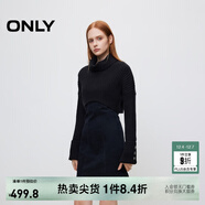 ONLY秋季時(shí)尚套裝顯瘦拼接牛仔短裙連衣裙女|124442006 J09 深牛仔灰色 L 170/88A