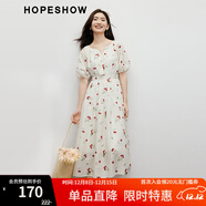 紅袖【落櫻繽紛】甜美連衣裙夏季2024新款女裝收腰顯瘦仙女氣質(zhì)碎花裙 米底紅花650 XL