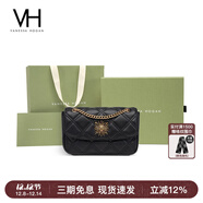 VANESSA HOGAN VH包包女包茵然軟包2025夏季輕奢鏈條單肩斜挎包圣誕禮物送女友 黑色+綠野仙蹤禮盒
