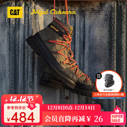 CAT卡特馬丁靴工裝靴男女同款鞋靴NC聯(lián)名南極探險戶(hù)外防滑短 卡其綠+黑色 44