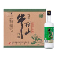 牛欄山二鍋頭精制陳釀白牛白酒整箱裝 45度 500mL 12瓶 精制陳釀