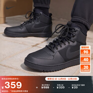 耐克酷菠蘿男子平底運動(dòng)鞋冬中幫板鞋NIKE COURT BOROUGH AA0547 002黑/黑 45.5