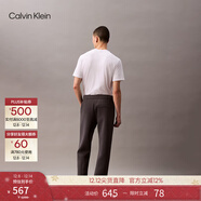 Calvin Klein高級成衣系列春秋男士簡(jiǎn)約ck字母順滑微彈休閑運動(dòng)褲針織長(cháng)褲  BAE-太空黑 XS
