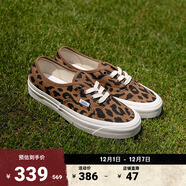 VANS范斯官方 Authentic 44 DX豹紋安納海姆某書(shū)熱門(mén)帆布鞋低幫 豹紋 37