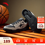 安踏（ANTA）【空域 SKYSPACE】籃球鞋潮流百搭復古休閑簡(jiǎn)約黑低幫文化板鞋男 亞麻灰/碳灰/基礎黑-3 40 (男7碼)