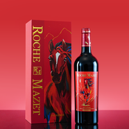 瑪茜典藏紅葡萄酒生肖紀念酒法國原瓶進(jìn)口周邊商務(wù)禮品套裝  午馬馬年生肖紀念酒 750mL 1瓶