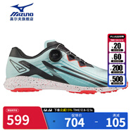 美津濃（MIZUNO）高爾夫球鞋 新款男士春夏golf鞋NEXLITE ZERO系列 超輕量防水防滑 51GM2320-22 藍橙色 39 (245)