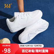 361°運動(dòng)女鞋秋冬季學(xué)生復古厚底增高小白休閑板鞋子女682116601F-7