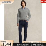 Polo Ralph Lauren男士Varick修身直筒牛津斜紋棉布褲舒適棉質(zhì)長(cháng)褲通勤褲15885845 Aviator Navy 40 x30