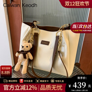 CALWAN KEODH包包女包大容量通勤單肩包高級感托特包輕奢生日禮物送女友老婆 【棕色】小眾百搭簡(jiǎn)約休閑手提女士包實(shí)用走心女生閨蜜