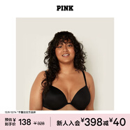 維多利亞的秘密 PINK 圓盤(pán)胸內衣2805舒適3/4罩杯聚攏外擴文胸胸罩無(wú)痕聚攏 2ZUO黑色-2805 11202805 75B （34B）