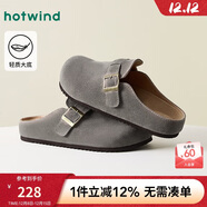 熱風(fēng)商場(chǎng)同款男鞋復古勃肯鞋2025年秋季新款男士舒適包頭軟木拖