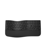 惠普（HP）685舒適型雙模無(wú)線(xiàn)鍵盤(pán) 商務(wù)型 波浪形設計托手腕 23個(gè)可編程按鍵 三種鍵盤(pán)位置 多操作系統兼容 黑色 鍵盤(pán)