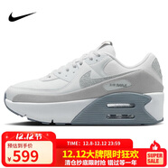 耐克NIKE休閑鞋女子氣墊AIR MAX 90 LV8運動(dòng)鞋HQ3456-191白38