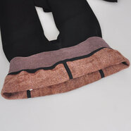 天姿（tianzi）宮廷雀絨溫養褲3320C冬季加絨保暖外穿顯瘦一體褲打底褲襪女 天姿3320C粉內層 均碼