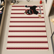 DL胖東來(lái)同款浴室防滑墊衛生間兒童洗澡專(zhuān)用墊子廁所腳墊硅膠寶寶 防滑吸盤(pán)-蘋(píng)果小貓方 50cm*80cm 【腳感柔軟 環(huán)保無(wú)味】