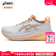 亞瑟士（ASICS）跑步鞋女鞋 25冬季新款GEL-NIMBUS 27回彈緩震運動(dòng)鞋專(zhuān)業(yè)長(cháng)跑鞋 白色/粉紫色 【新色上市】 37 (內長(cháng)230mm)