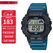 卡西歐（CASIO）卡西歐手表小方塊防水數顯電子表狂飆安欣同款男女學(xué)生運動(dòng)手表 WS-1400H-3A