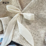 漫藍夢(mèng)設計感正反兩穿針織背心女初秋2025新款小眾吊帶外搭疊穿毛衣馬甲 杏色 M 建議95-105斤