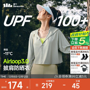 蕉下（beneunder）防曬衣女春夏新款冰絲涼感升級披肩AL118遠山灰XL