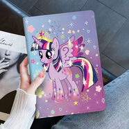 小馬寶莉（MY LITTLE PONY）華為matepad11.5S保護套M610.8榮耀6/7/8防摔10.4寸榮耀V8Pro軟殼 書(shū)本款--馬寶莉紫悅 24款華為matepad SE11英寸