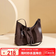 紅蜻蜓包包女包2025新款單肩牛皮磨砂絨面包媽媽托特包送女友生日禮物