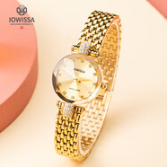 左微沙（JOWISSA）瑞士原裝輕奢石英表女時(shí)尚優(yōu)雅玫瑰金防水女士手表新年禮物送女友 尊耀金J5.629.S