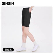 SIINSIIN【楊紫同款】鯊魚褲女外穿夏顯瘦打底褲高腰收腹瑜伽褲子 【五分款】顯瘦黑 L （105-120斤）