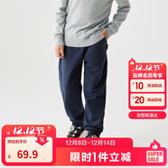 巴拉巴拉童裝兒童褲子男童女童加絨長(cháng)褲冬保暖運動(dòng)休閑束腳褲208424108217