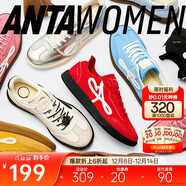 安踏曼舞丨芭蕾風(fēng)經(jīng)典薄底德訓女2025百搭休閑平底板鞋運動(dòng)鞋