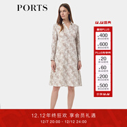 PORTS女裝早春新款連衣裙LT8D056TPT105 壁爐紅棕印花 6