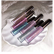 透明唇蜜玻璃唇無(wú)色細閃嘟嘟唇唇釉珠光帶閃人魚(yú)姬疊涂口紅亮晶晶 03+04+05