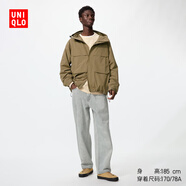 優(yōu)衣庫男裝女裝寬松直筒牛仔褲/水洗產(chǎn)品休閑丹寧長(cháng)褲褲子482864 02 淺灰色 28 /160/70A