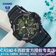 卡西歐（CASIO） 男表女表卡西歐手表男女情侶表學(xué)生時(shí)尚運動(dòng)表太陽(yáng)能雙顯電子表 MCW-100H-3AVDF綠巨人