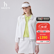 HAZZYS哈吉斯女裝 夏季女士HRC運動(dòng)休閑風(fēng)夾克女ASVSU0BBU25 白色WT M (160/84A 38)
