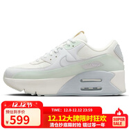 耐克NIKE休閑鞋女子減震AIR MAX 90 LV8運動(dòng)鞋HF0782-102帆白/綠38