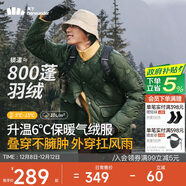 蕉下（beneunder）外套男圓領(lǐng)夾克棉服氣絨戶(hù)外穿內搭男女同款CL18824碧藻綠XL