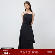 自巧【悅己·小黑裙】小個(gè)子高級氣質(zhì)吊帶連衣裙女2025夏新款裙子 謐黑色吊帶 S （3碼）