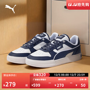 彪馬（PUMA）經(jīng)典休閑小白鞋男女款新款百搭運動(dòng)板鞋CAVEN 384953 白-海軍藍-海軍藍-25 41