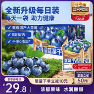 三只松鼠每日藍莓干256g/16包 無(wú)添加水果干果脯小包裝兒童老人辦公室零食